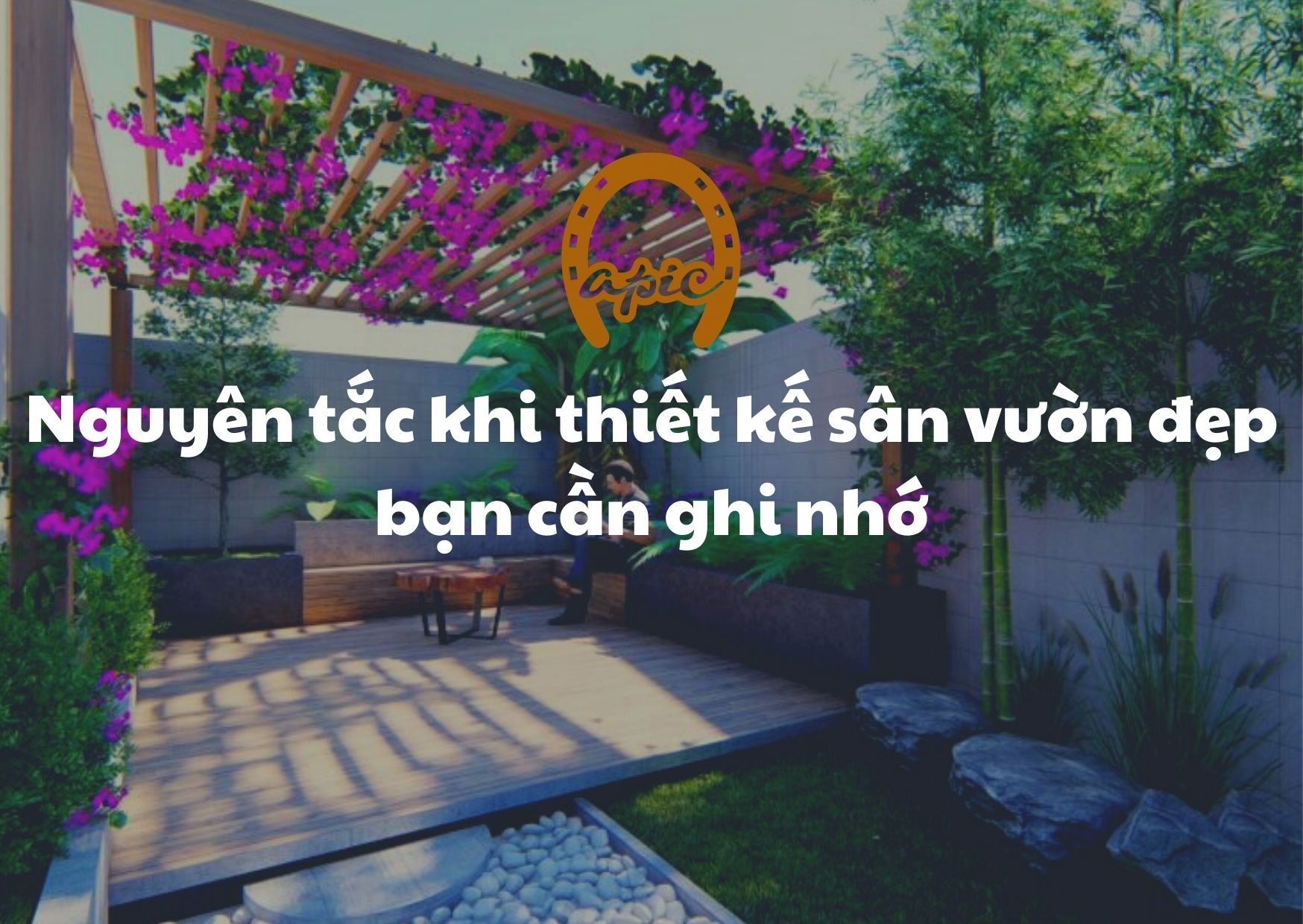 nguyên tắc thiết kế sân vườn đẹp